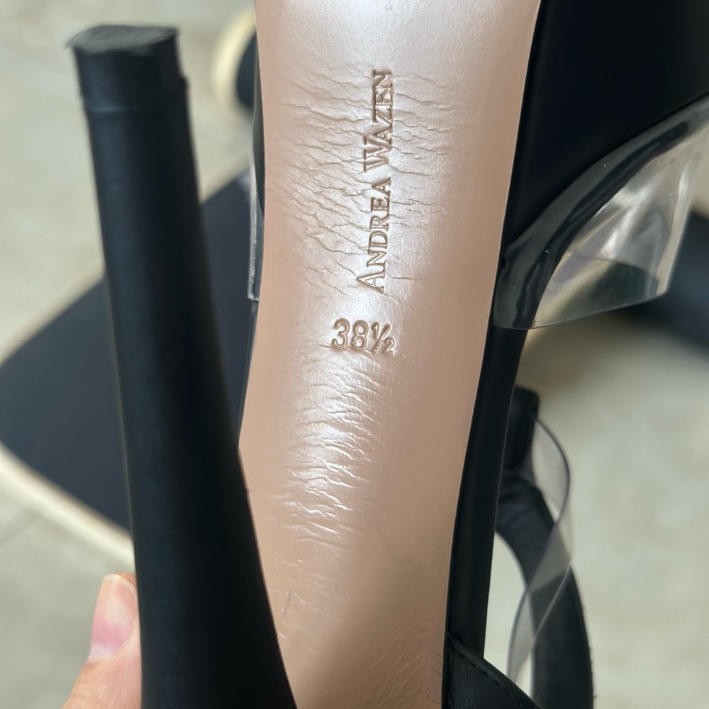 Elegant Black High Stiletto Heels with Platform Sole - Picture 6 of 7
